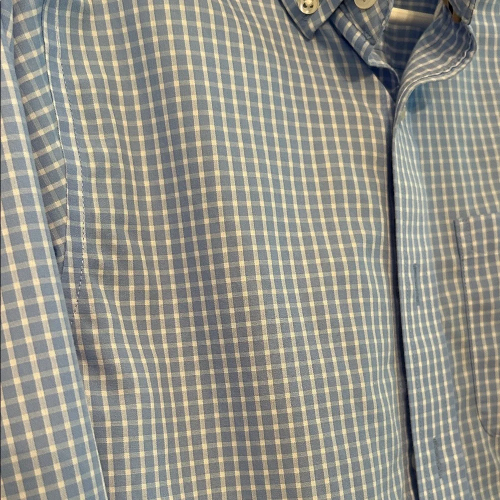 Class Club Kids Light Blue Plaid Button-Down Shirt